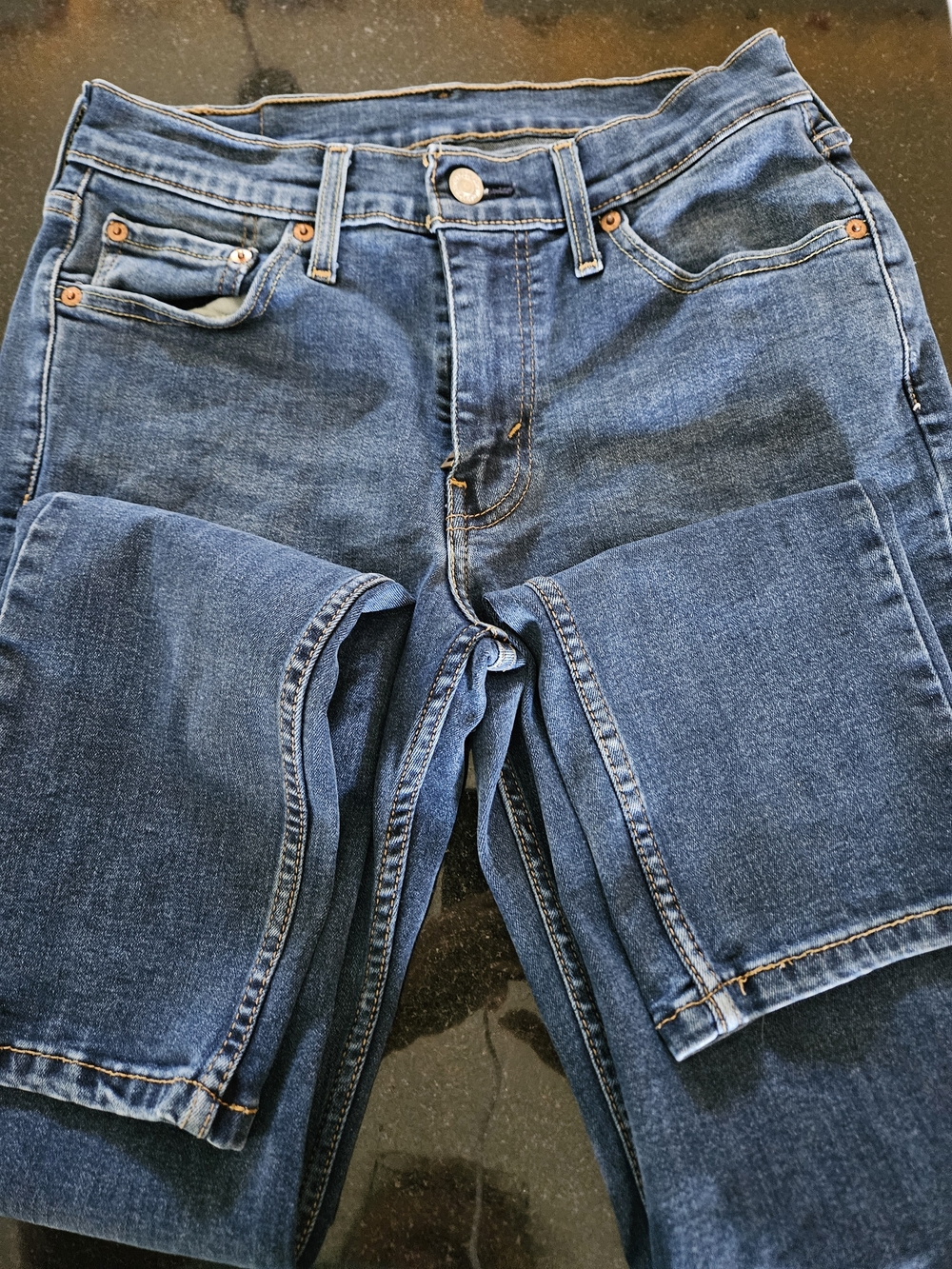 Levi's  Strauss Men's 511 Dark Blue Straight Jeans